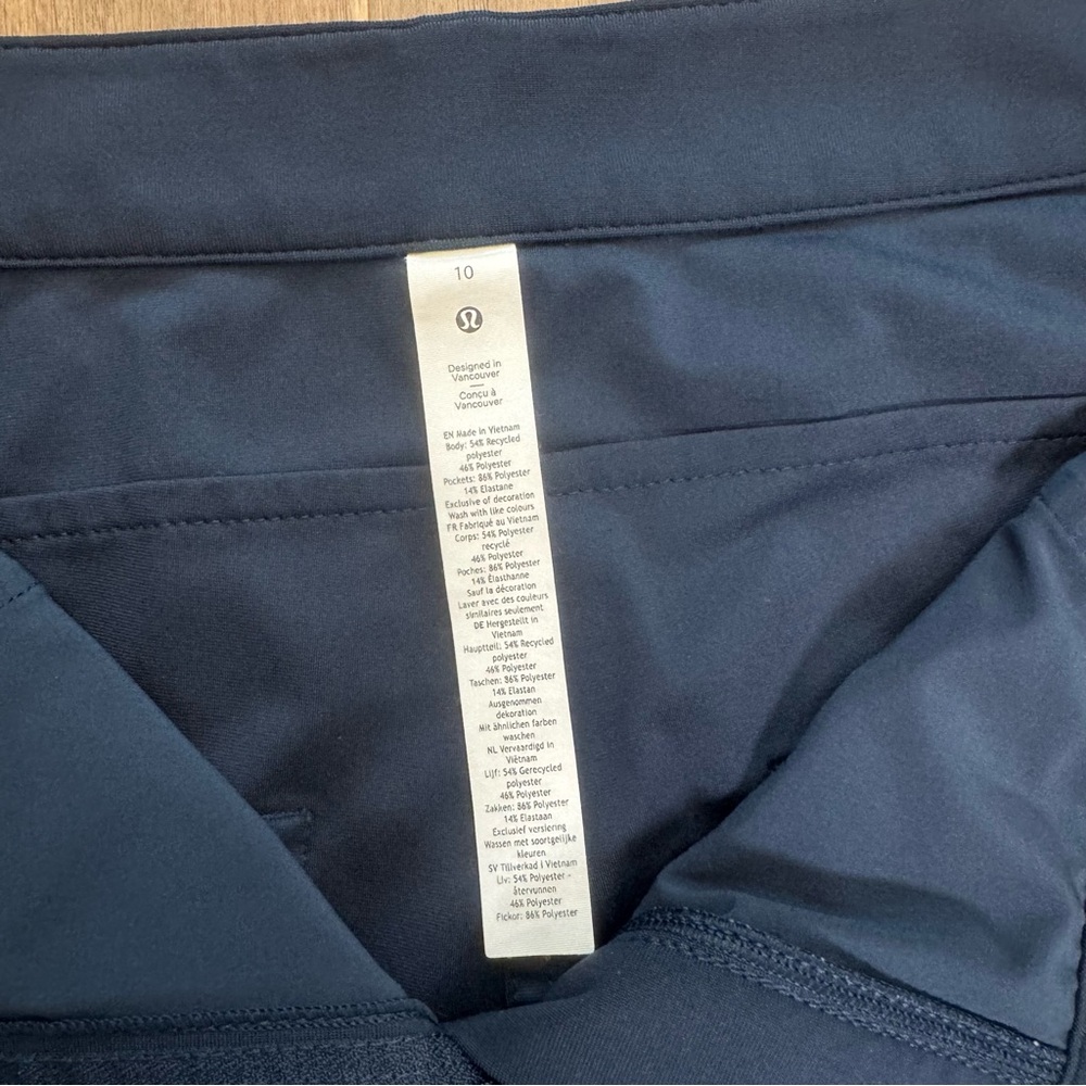 Lululemon Navy Blue 7/8 Golf Pants - Picture 7 of 10